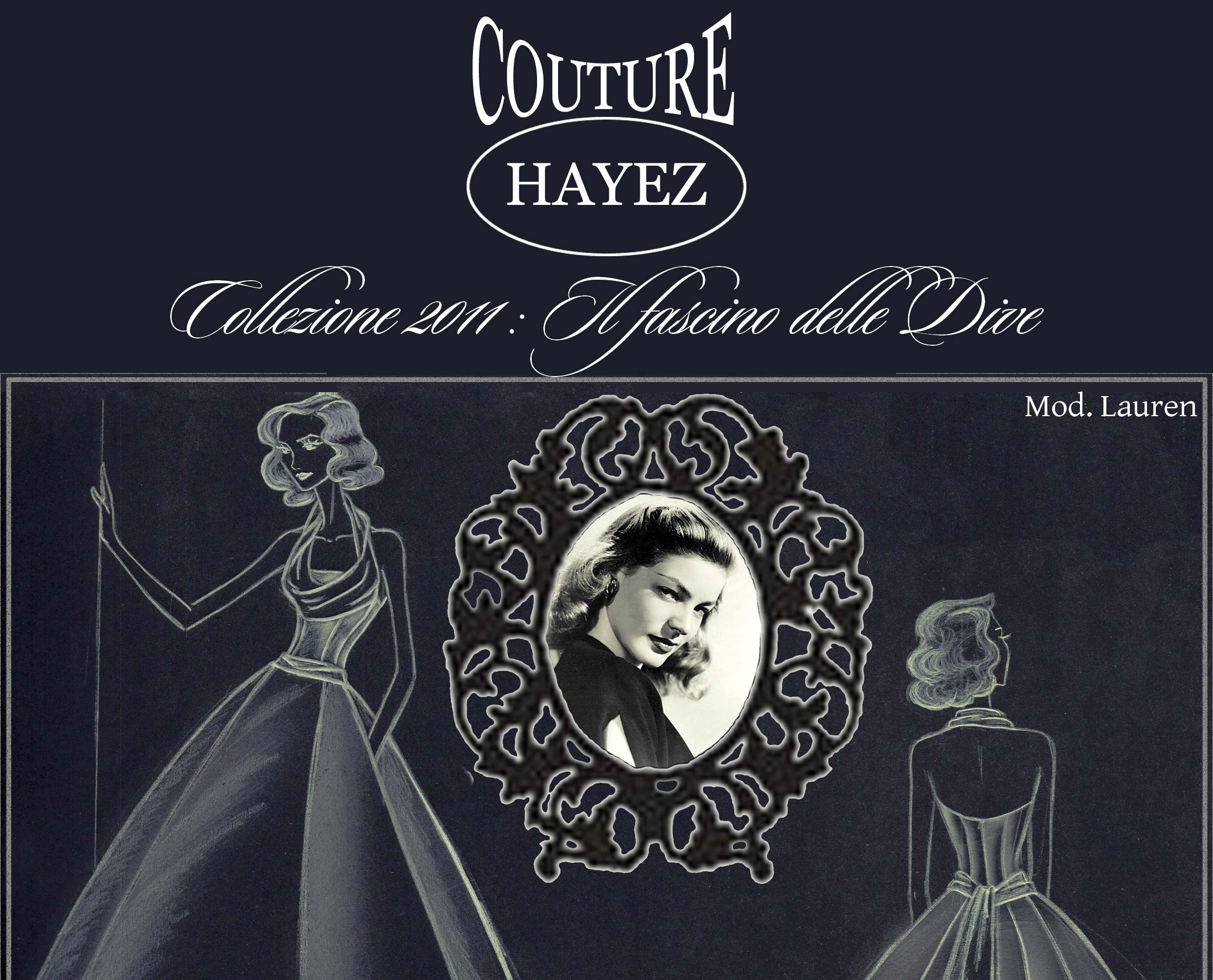 figurini alta moda, figurino sposa, collezione dive couture hayez
