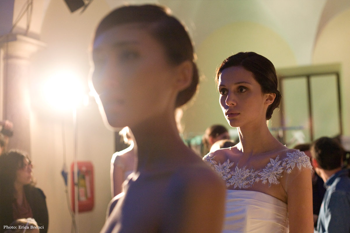 dietro le quinte sfilata sposa Couture Hayez