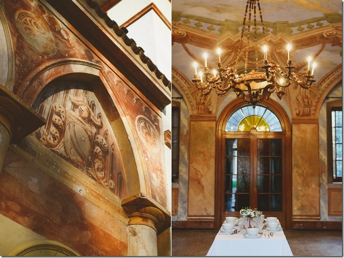 chiesa affrescata, lampadari,location sposa 