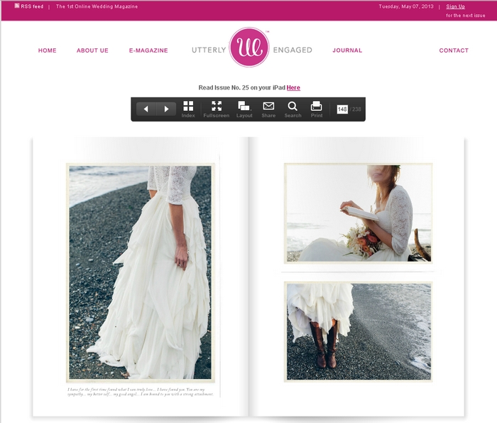 Magazine on on line, ispirazioni, tendenze sposa, couture hayez nei magazine, blog sposa, servizi fotografici a tema, 