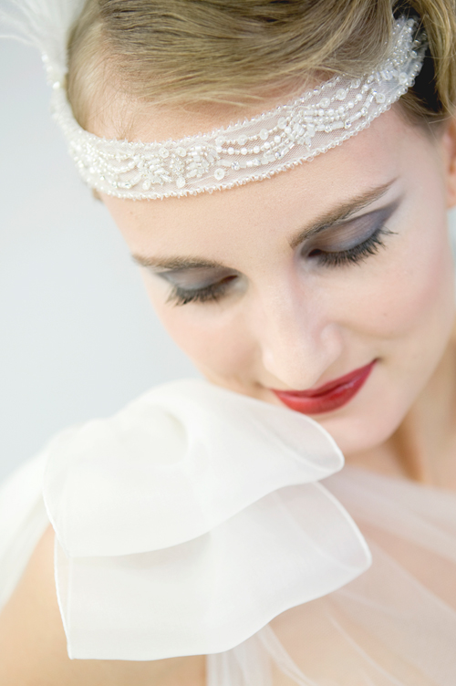 fascia perline per acconciatura sposa stile vintage anni 20