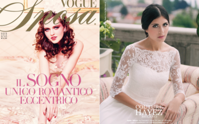 Couture Hayez debutta nel nuovo  Vogue Sposa con Ella