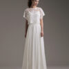 Abiti-e-vestiti-da-sposa-semplici-boho-chic-in-seta,abito sposa con devorè, abito sposa due pezzi,