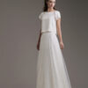 sposa contemporanea, abiti sposa tulle, abiti sposa plumetis