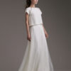 abito sposa crop top, abito sposa due pezzi, sposa millennial