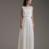 abito in chiffon di seta, lavorazioni alta moda sposa, abito sposa dettagli couture