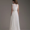 abito sposa leggero, abito sposa inserti in pizzo, sposa contemporanea