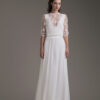 alta moda sposa milano, abito sposa pizzo, abiti sposa con maniche