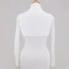 coprispalle bianco da sposa in maglia con maniche da acquistare online
