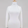 coprispalle da sposa sartoriale in maglia con maniche da acquistare online