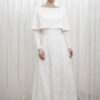 Mantella sposa in maglia elegante, cappa sposa in lana con maniche per l'autunno, coprispalle sposa in maglia idee