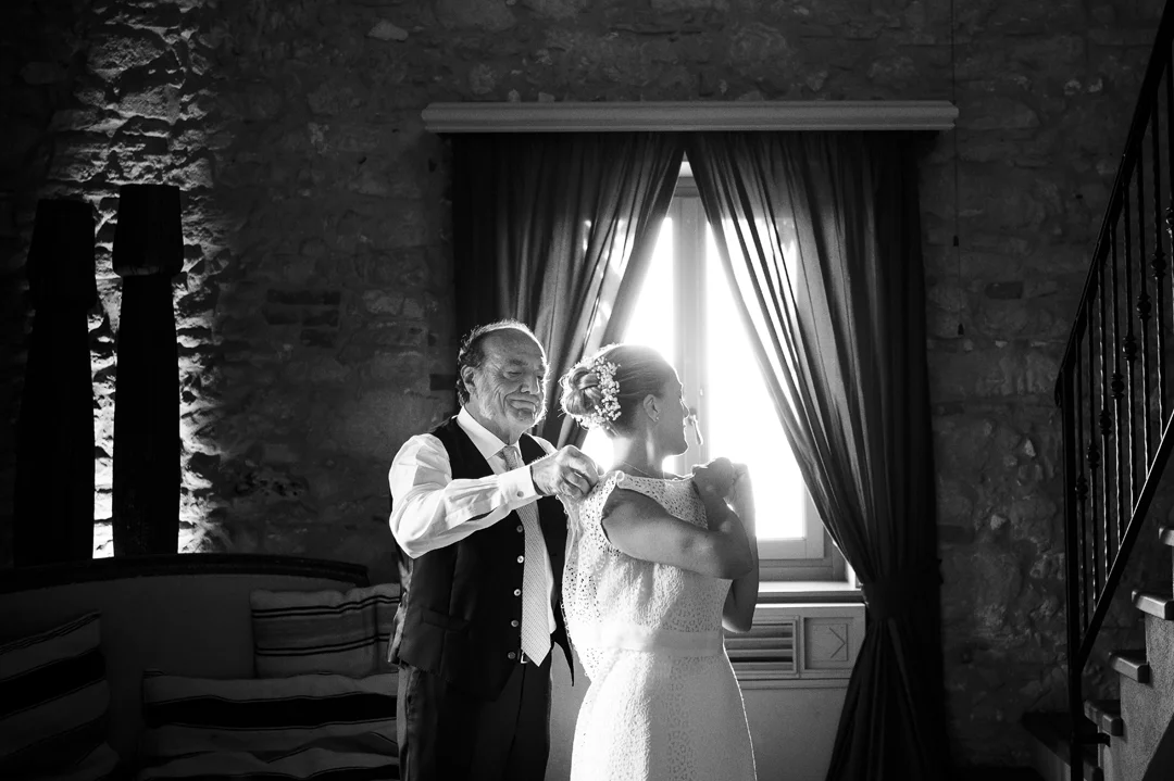 preparazione della sposa in villa