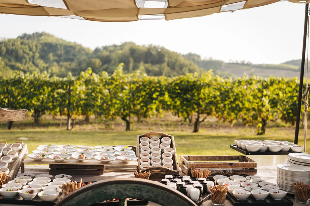 , villa sparina, allestimento degustazioni villa sparina,matrimonio-a-villa-sparina-tra-le-colline-del-gavi