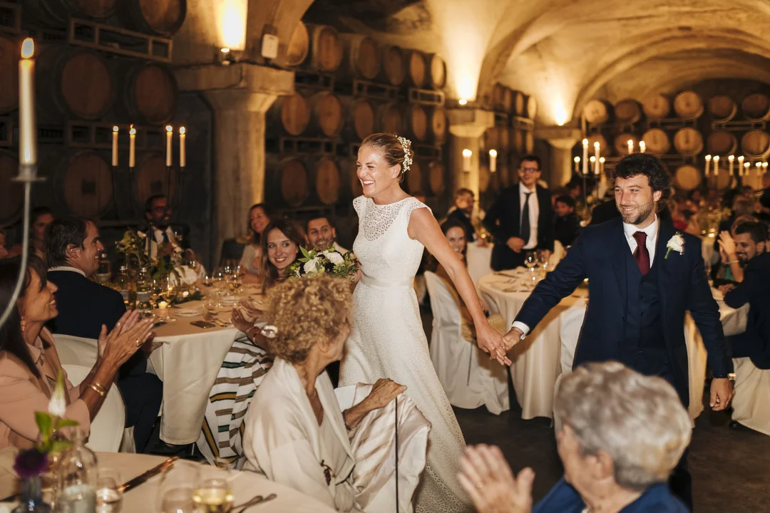 sposi e invitati alle nozze