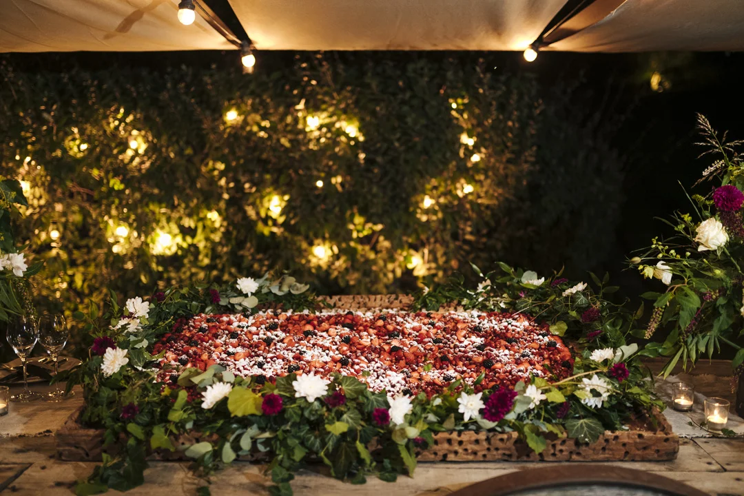 decorazione tavolo wedding cake