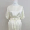 blusa seta avorio, blusa pigiama in seta, blusa pura seta