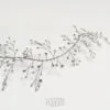filo di strass argento per capelli, acconciatura sposa argento, acconciatura bohemien sposa