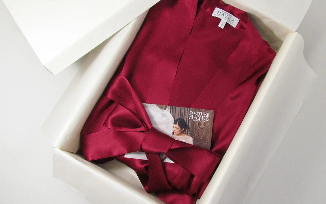 Couture Hayez Lingerie | Il Kimono sposa in seta dedicato alla nostra Real Bride Sara