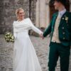 Coprispalle sposa in lana invernale con maniche da indossare in chiesa elegante