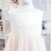 abito bambina cerimonia in cotone pizzo e tulle