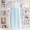 vestito da damigella bambina azzurro, abito damigella bimba scivolato, abito damigella bambina 8 9 anni