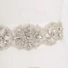 cintura gioiello con strass argento, cintura sposa ricamata con cristalli e strass argento, cintura sposa gioiello online