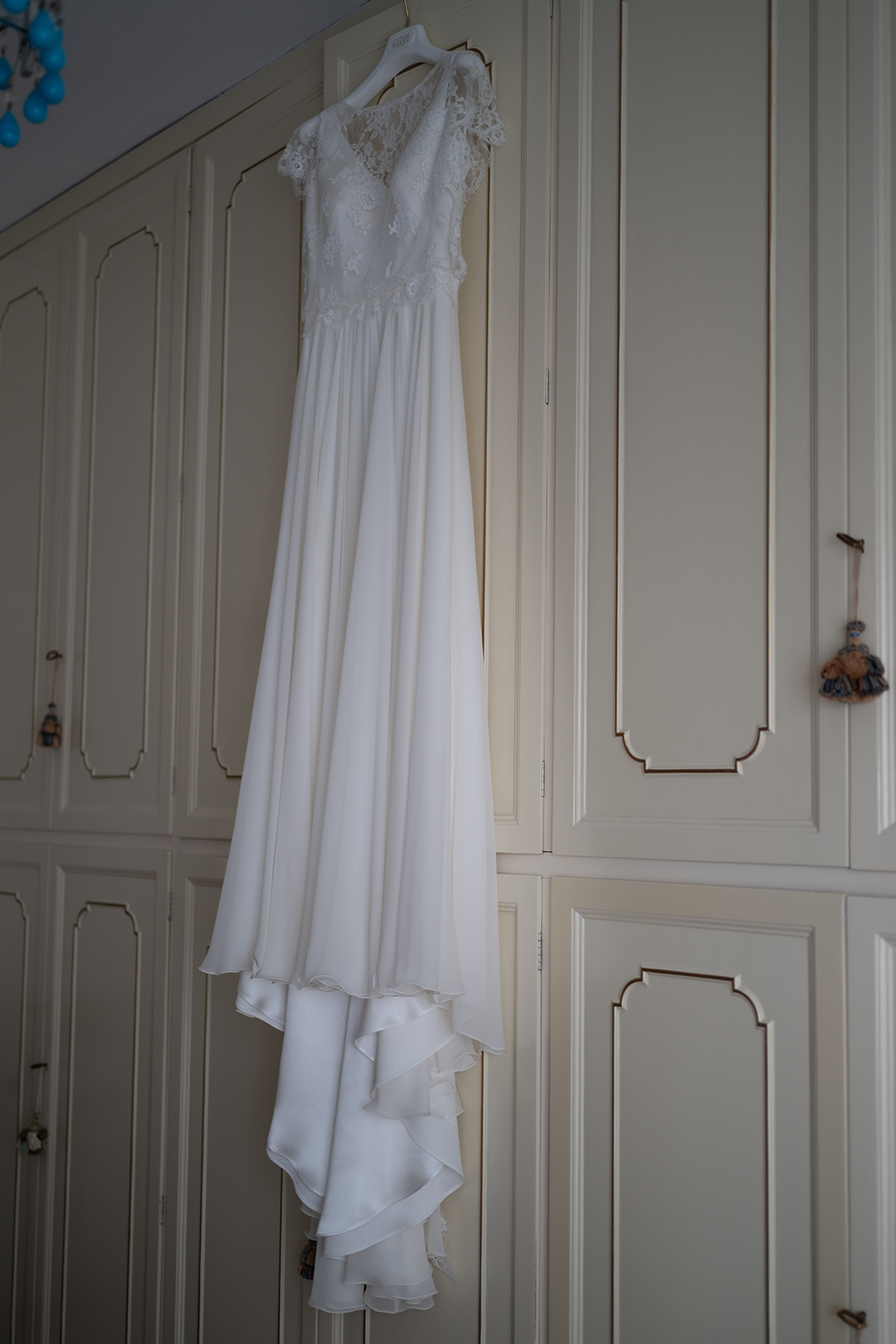 abito da sposa atelier Couture Hayez Milano, come appendere l'abito da sposa in camera da letto