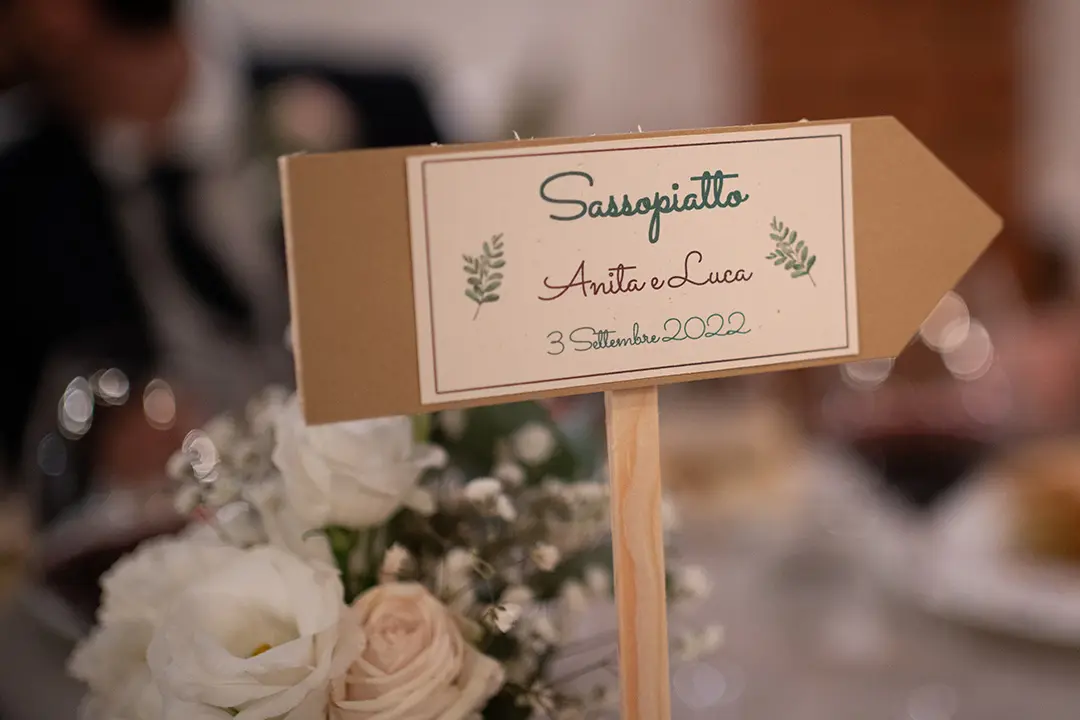 matrimonio a tema montagna, segnaletiche per wedding 