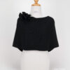 coprispalle cerimonia nero, coprispalle elegante nero invernale