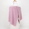 mantellina coprispalle in lana rosa, coprispalle in lana sartoriale