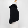 coprispalle per abito elegante nero con decorazione su spalla
