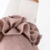 coprispalle invernale elegante con dettaglio ruche su spalla sartoriale