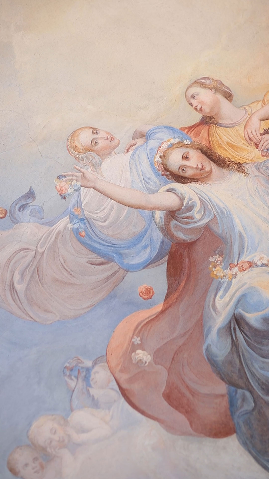 dettagli artistici villa italiana sul lago di Como
