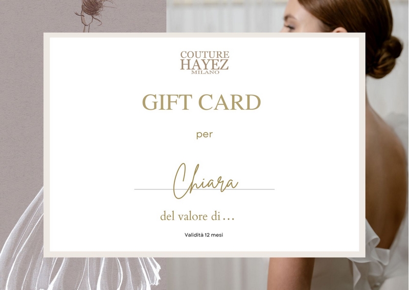 gift card sposa, idee regalo per la sposa, il regalo più utile ad una futura sposa